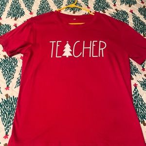 Teacher Christmas Tee